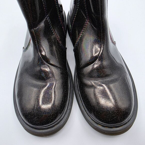 Dr Martens 2976 Sparkle Rays Womens Size 5 Black Boots Walking Casual Outdoors - Picture 10 of 13